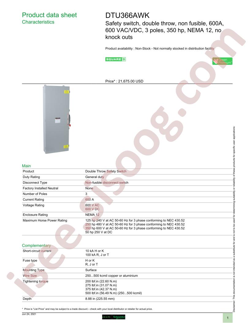 DTU366AWK