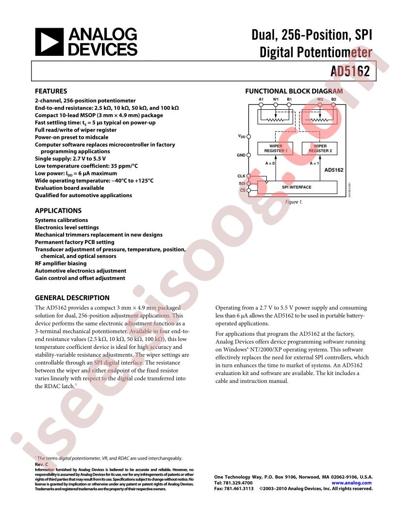 AD5162BRMZ2.5