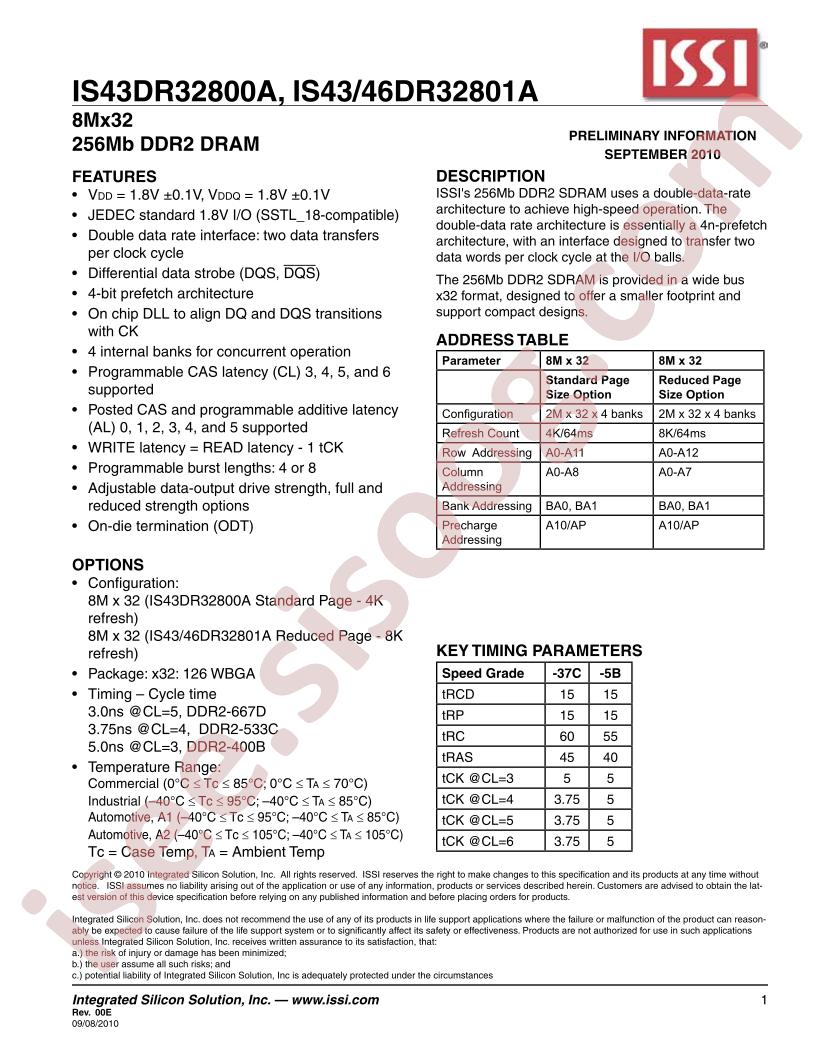 IS43DR32800A