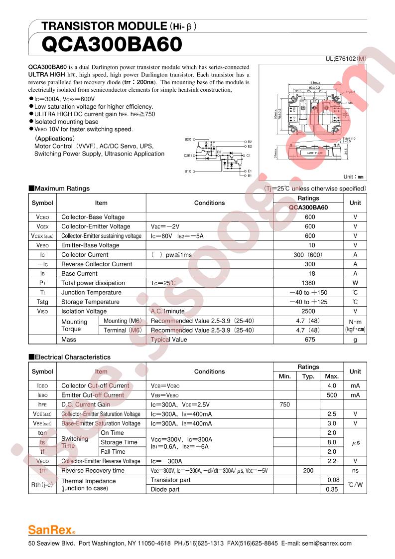 QCA300BA60