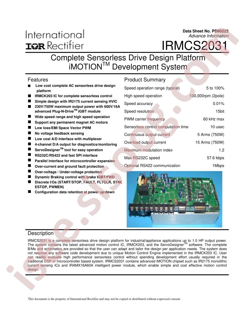 IRMCS2031