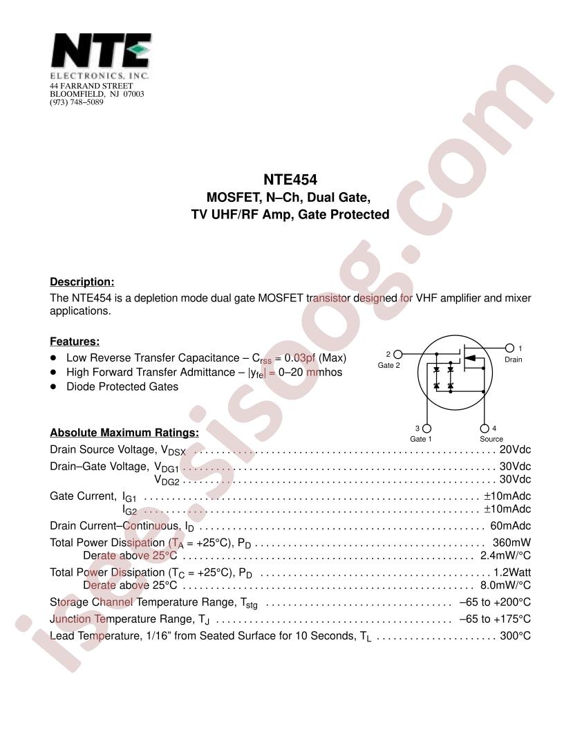 NTE454