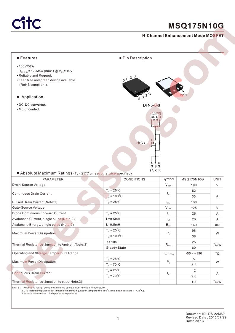 MSQ175N10G
