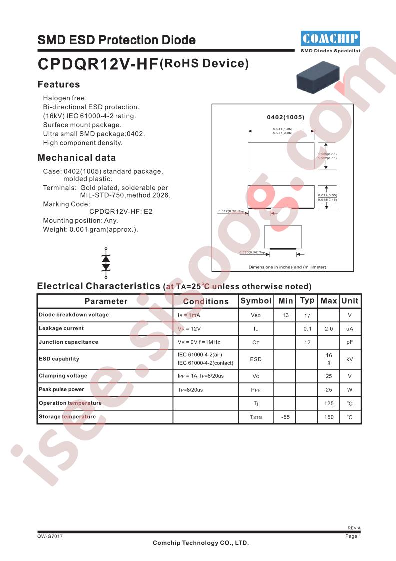 CPDQR12V-HF
