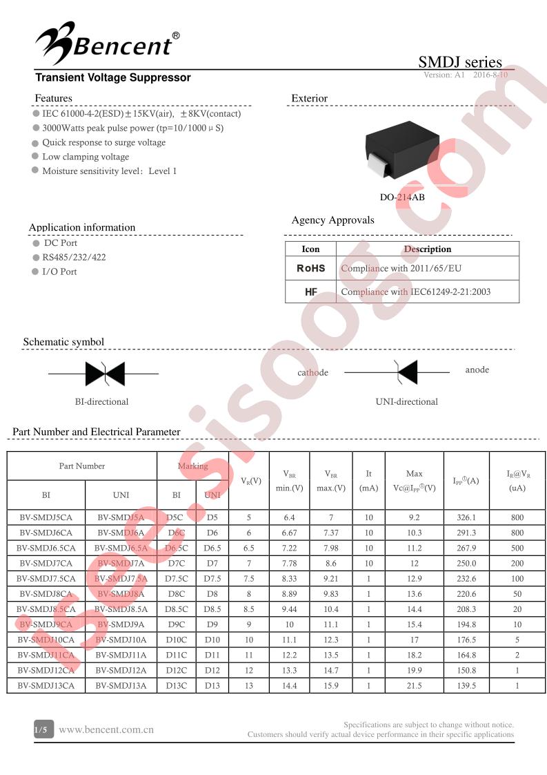 BV-SMDJ13A