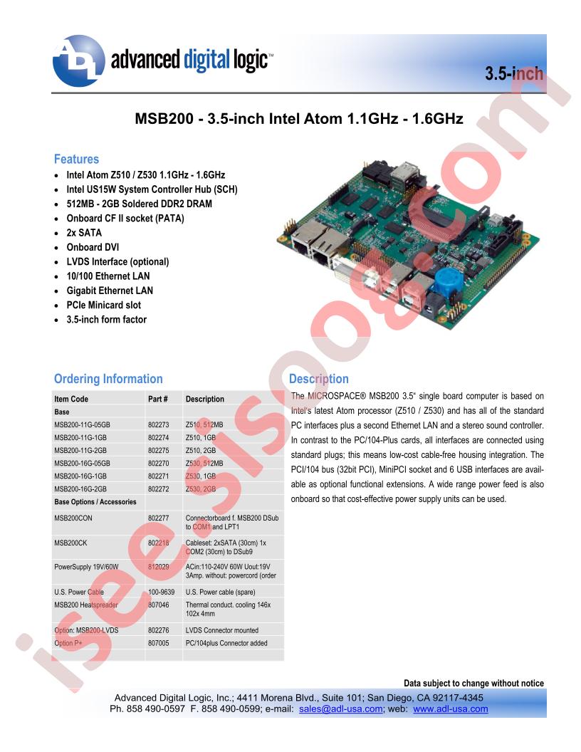 MSB200-11G-1GB