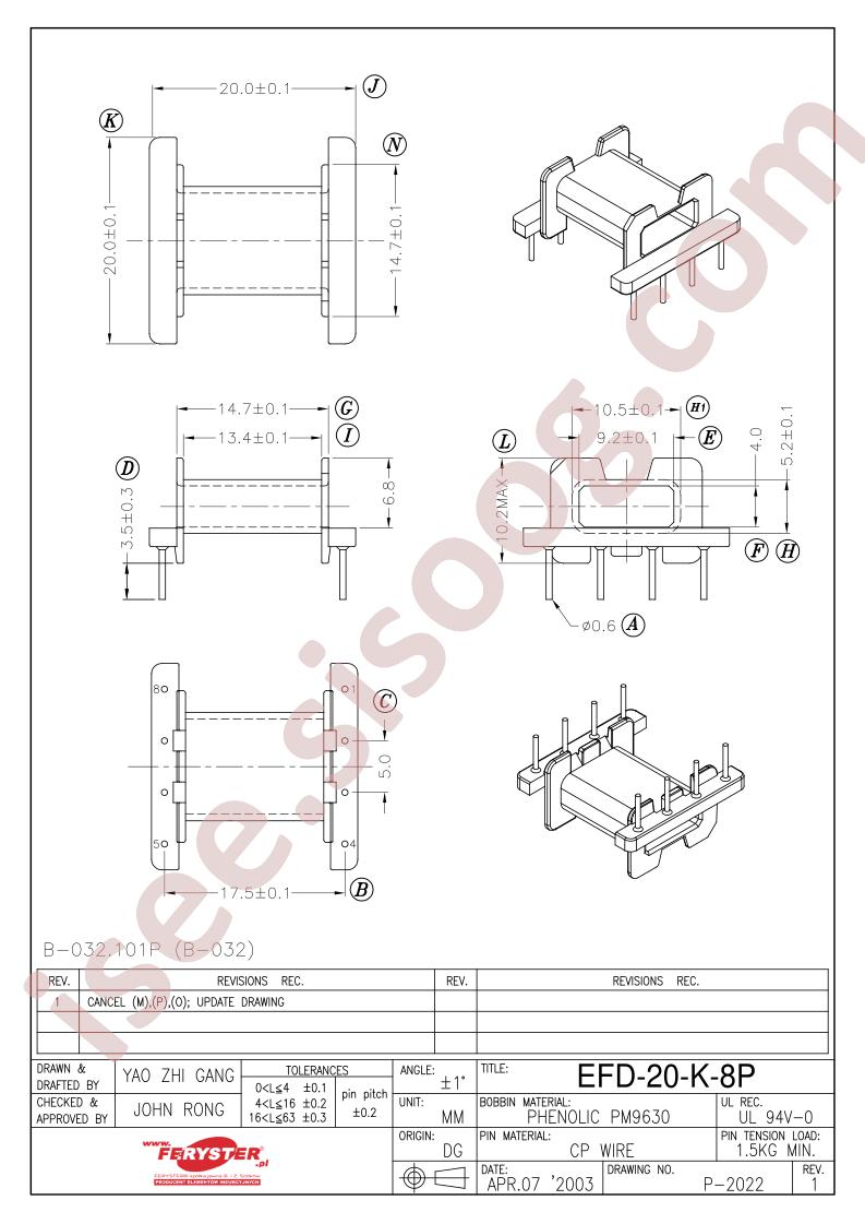 EFD20-K-8P