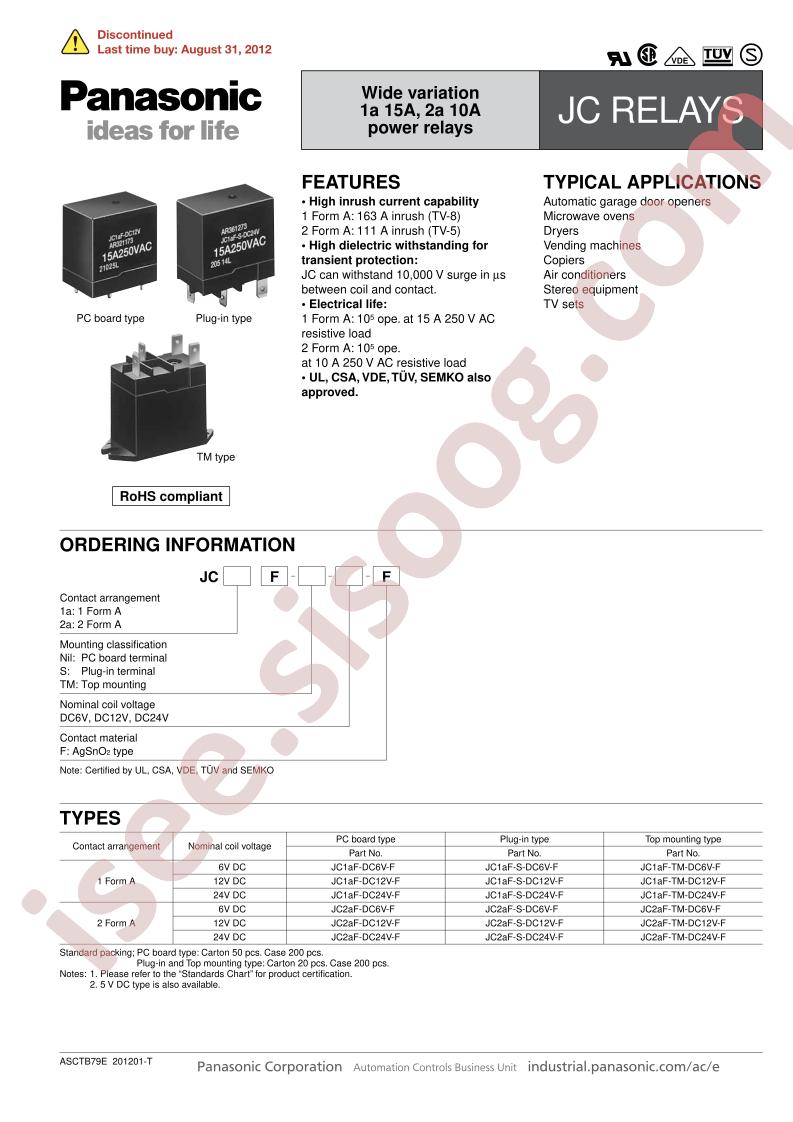 JC2AF-TM-DC12V-F