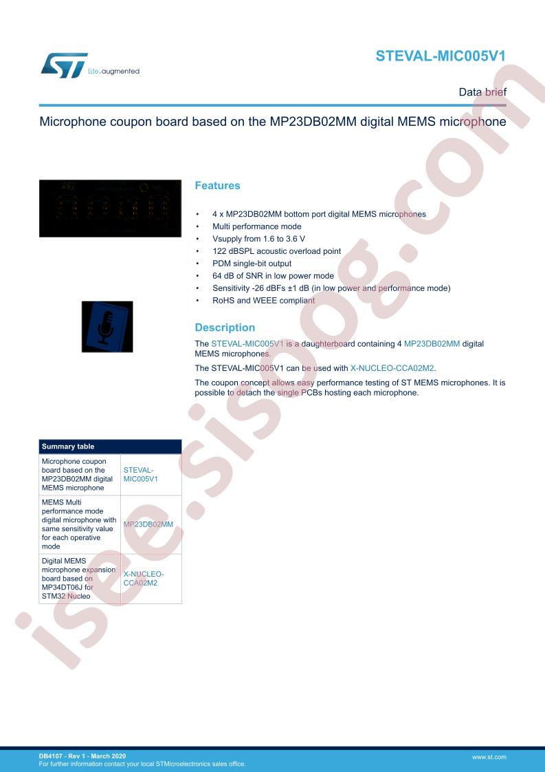 STEVAL-MIC005V1