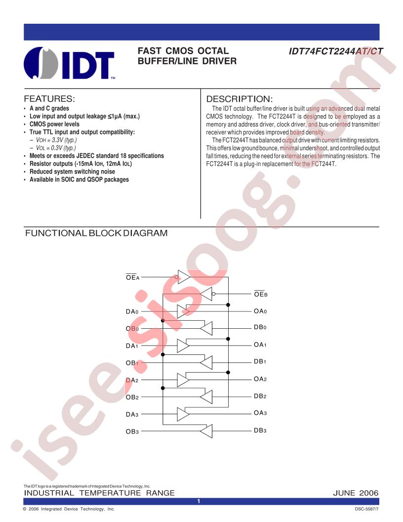 IDT74FCT2244ATQ
