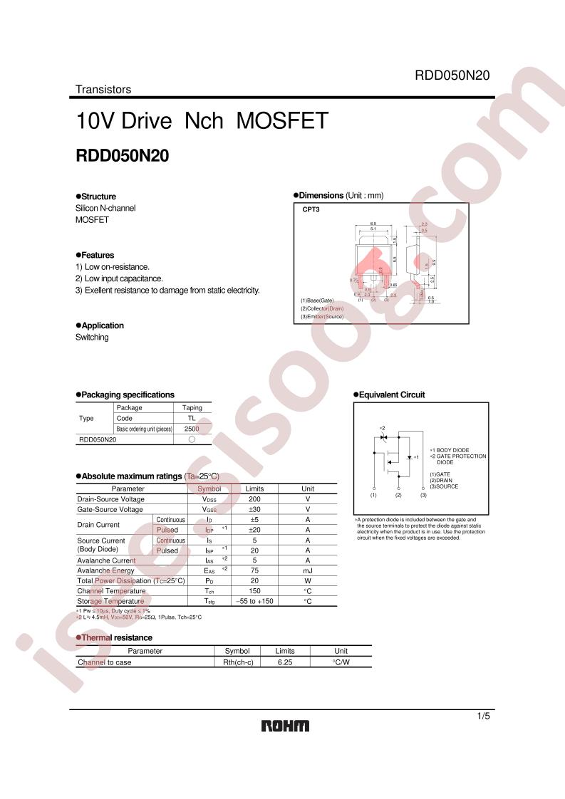 RDD050N20