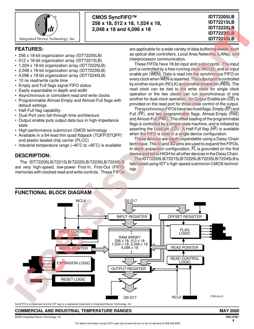 IDT72205LB