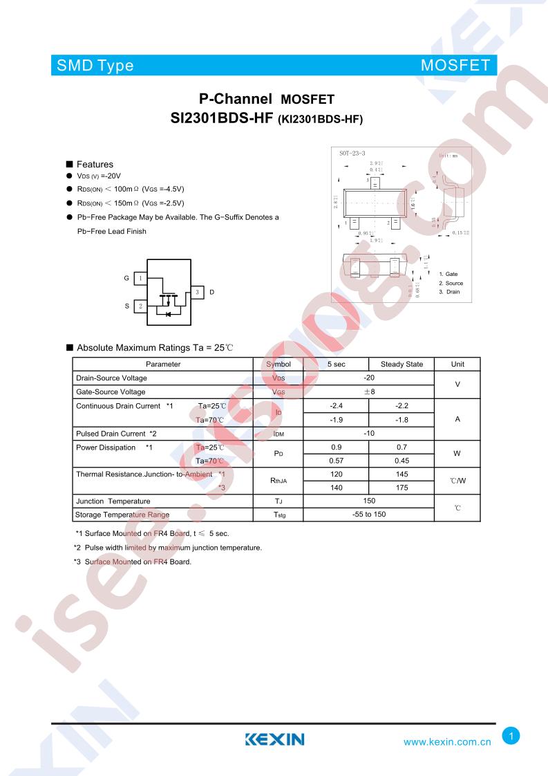 SI2301BDS-HF-3