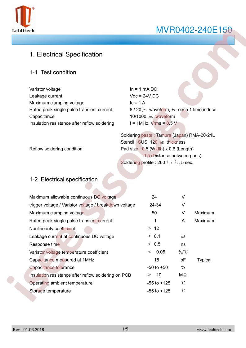 MVR0402-240E150