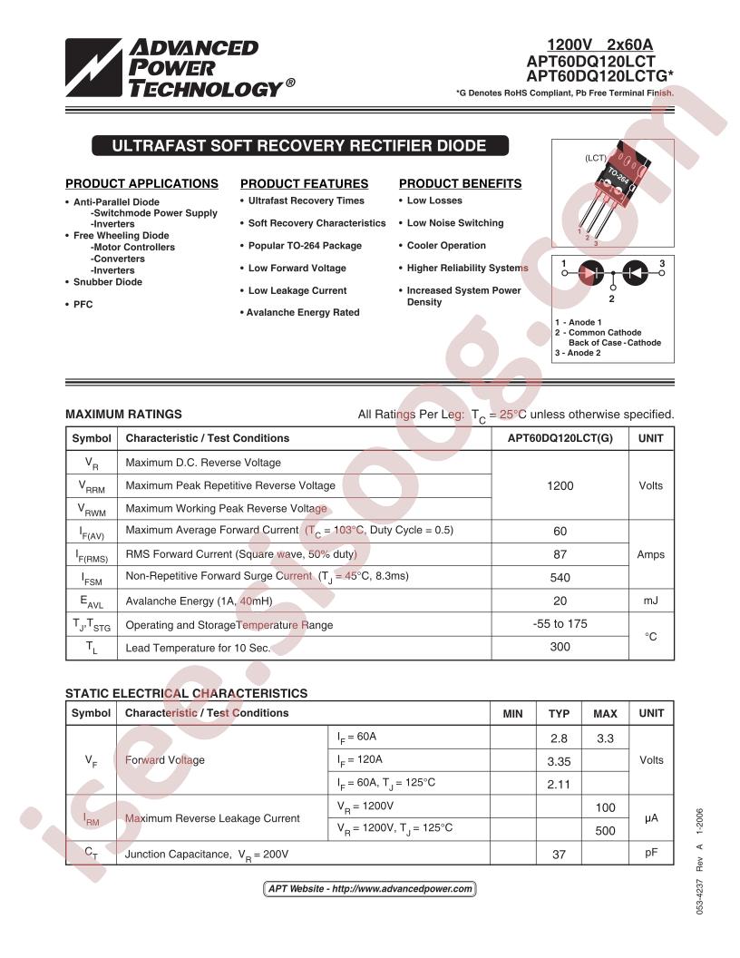 APT60DQ120LCT