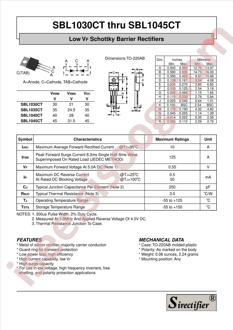 SBL1045CT