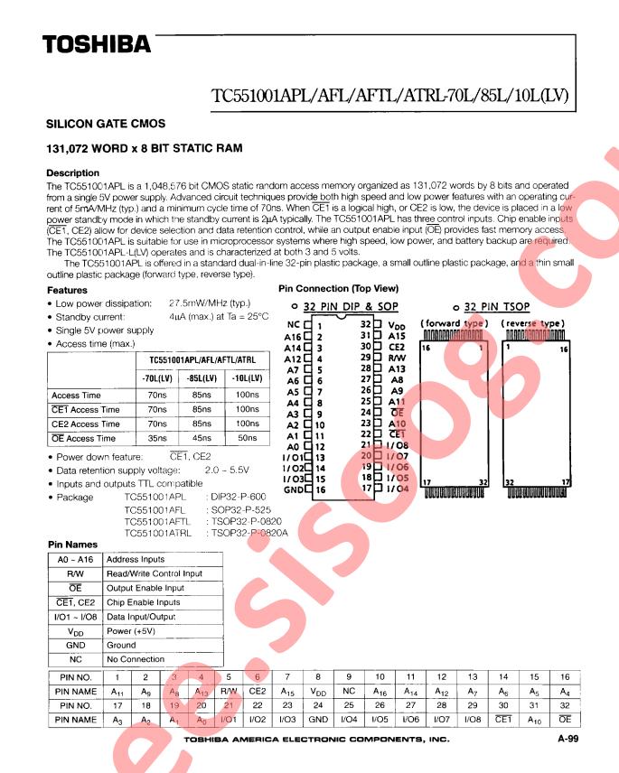TC551001APL-70L
