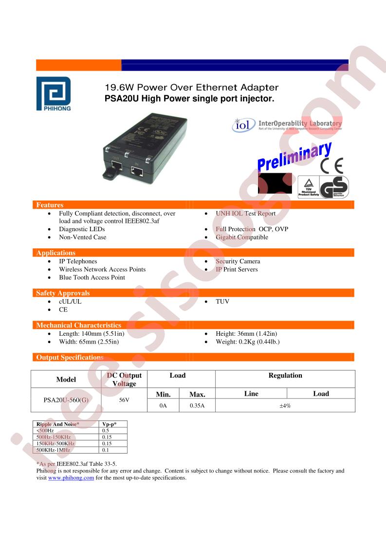 PSA20U-560