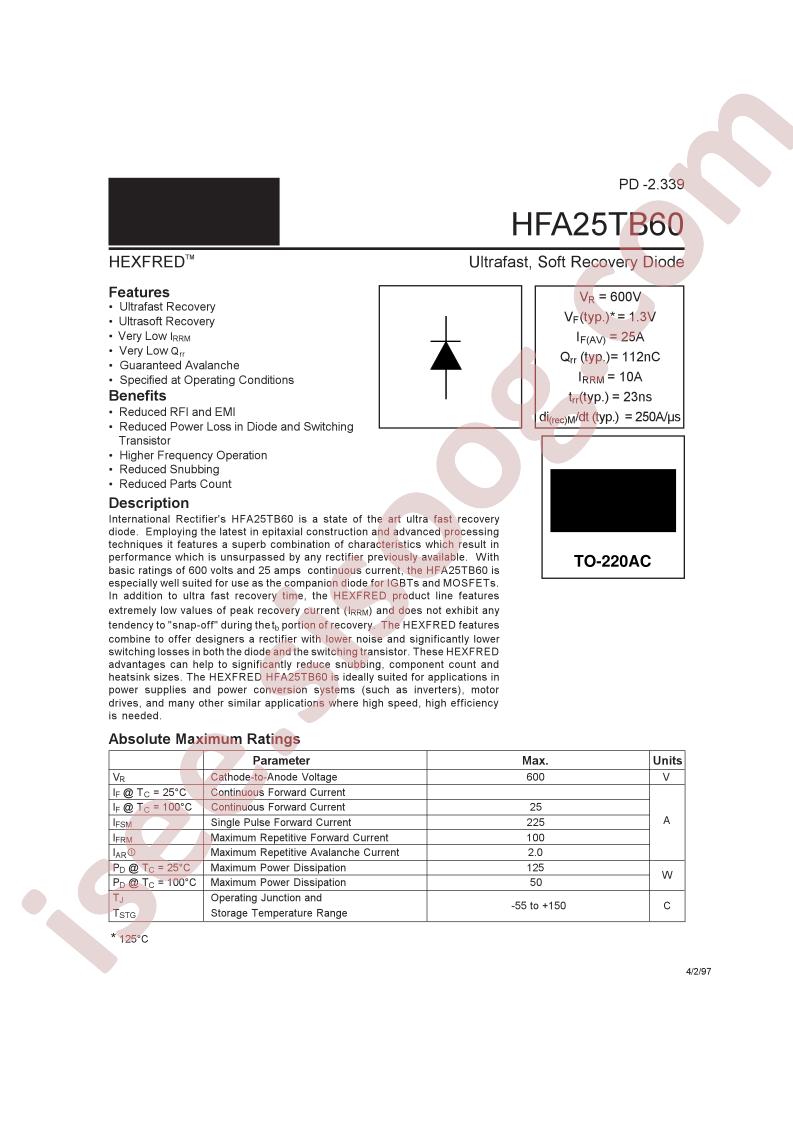 HFA25TB60