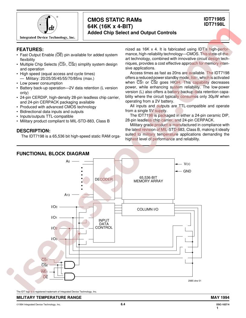 IDT7198L20DB