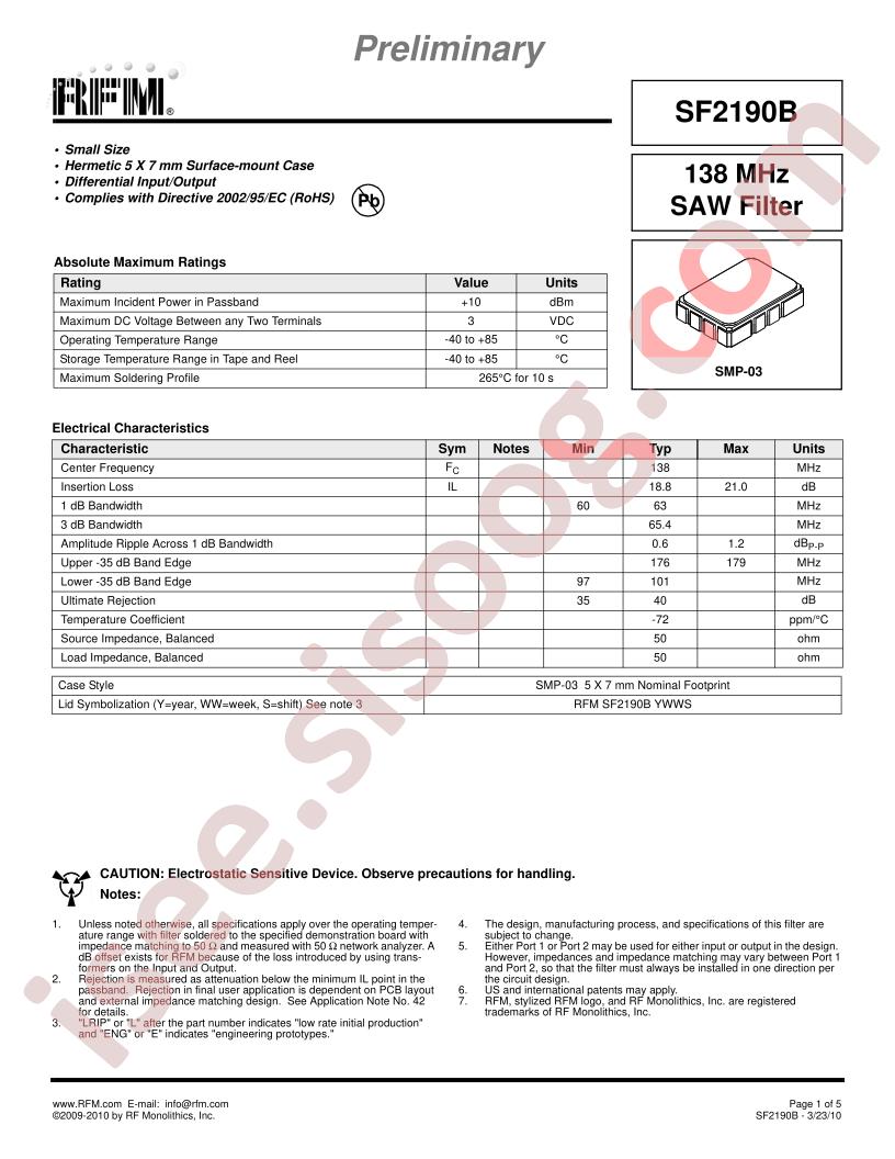 SF2190B