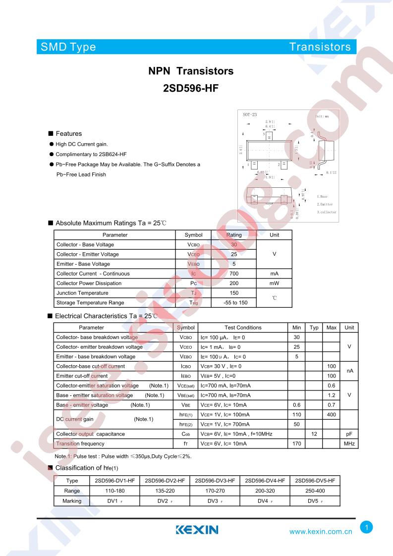 2SD596-DV2-HF