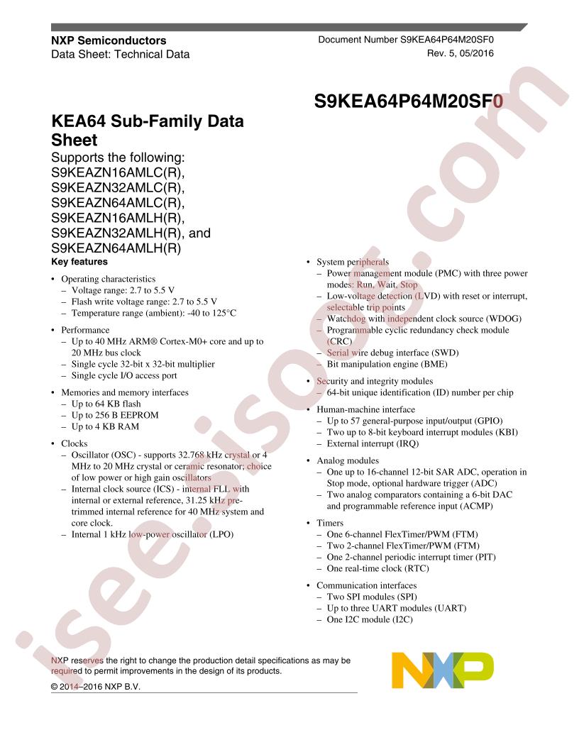 S9KEA64P64M20SF0