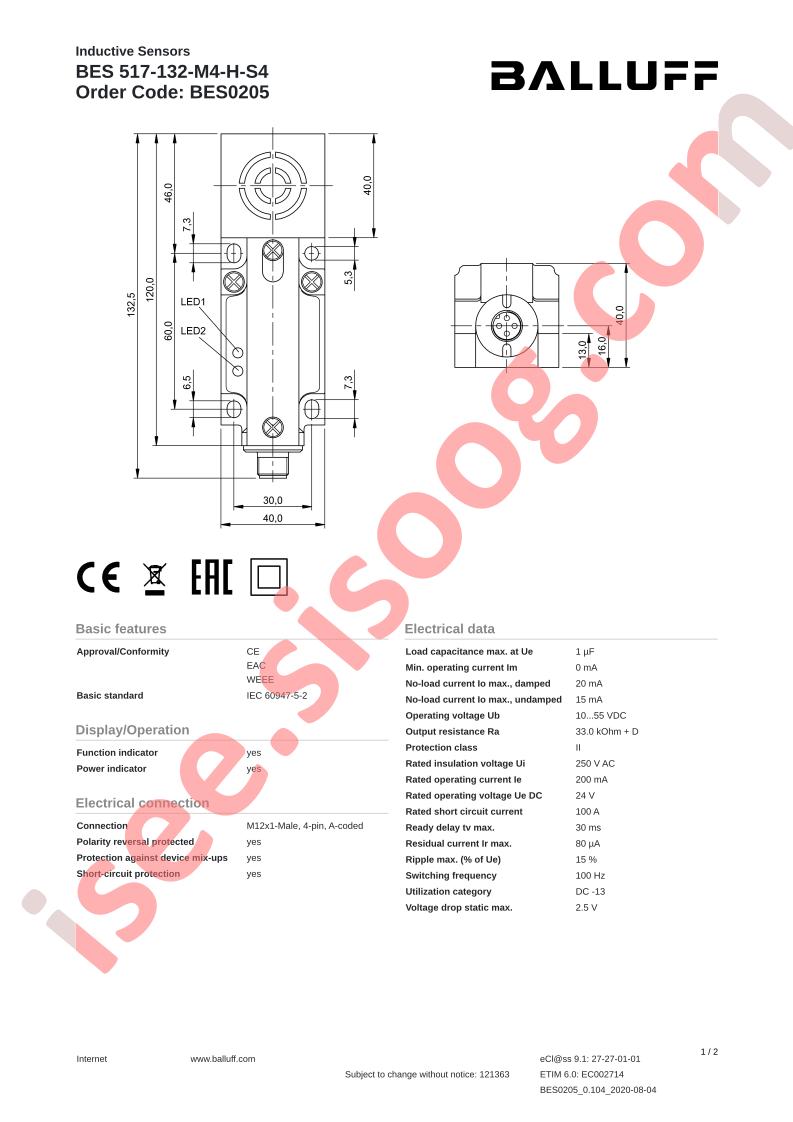 BES517-132-M4-H-S4