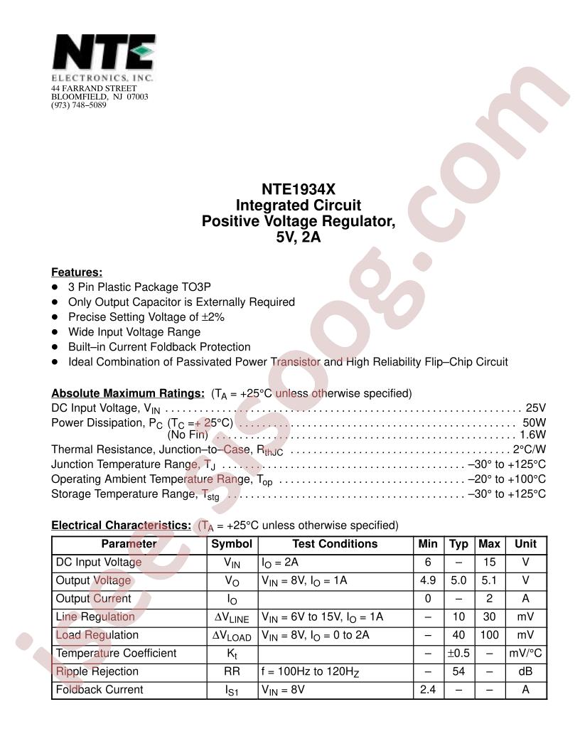 NTE1934X