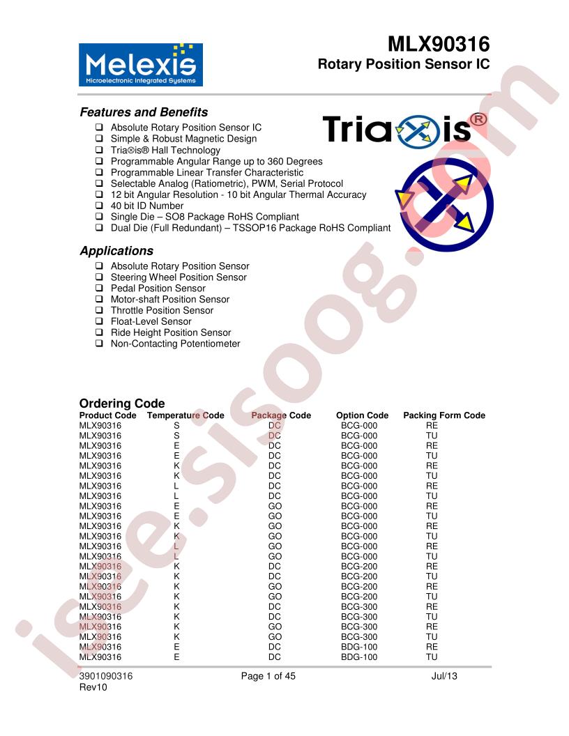 MLX90316KDC-BDG