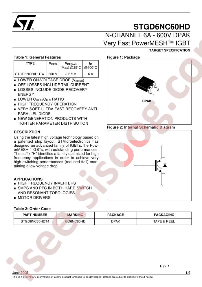 STGD6NC60HDT4