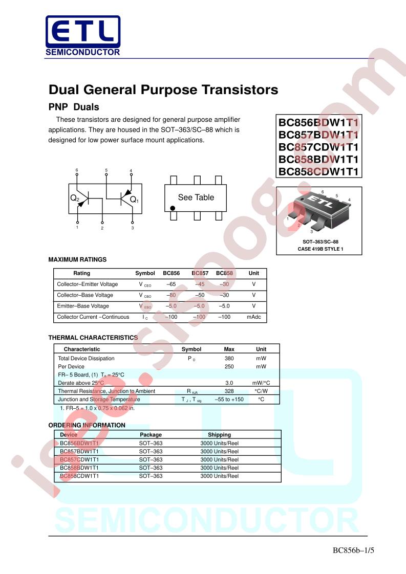 BC856BDW1T1