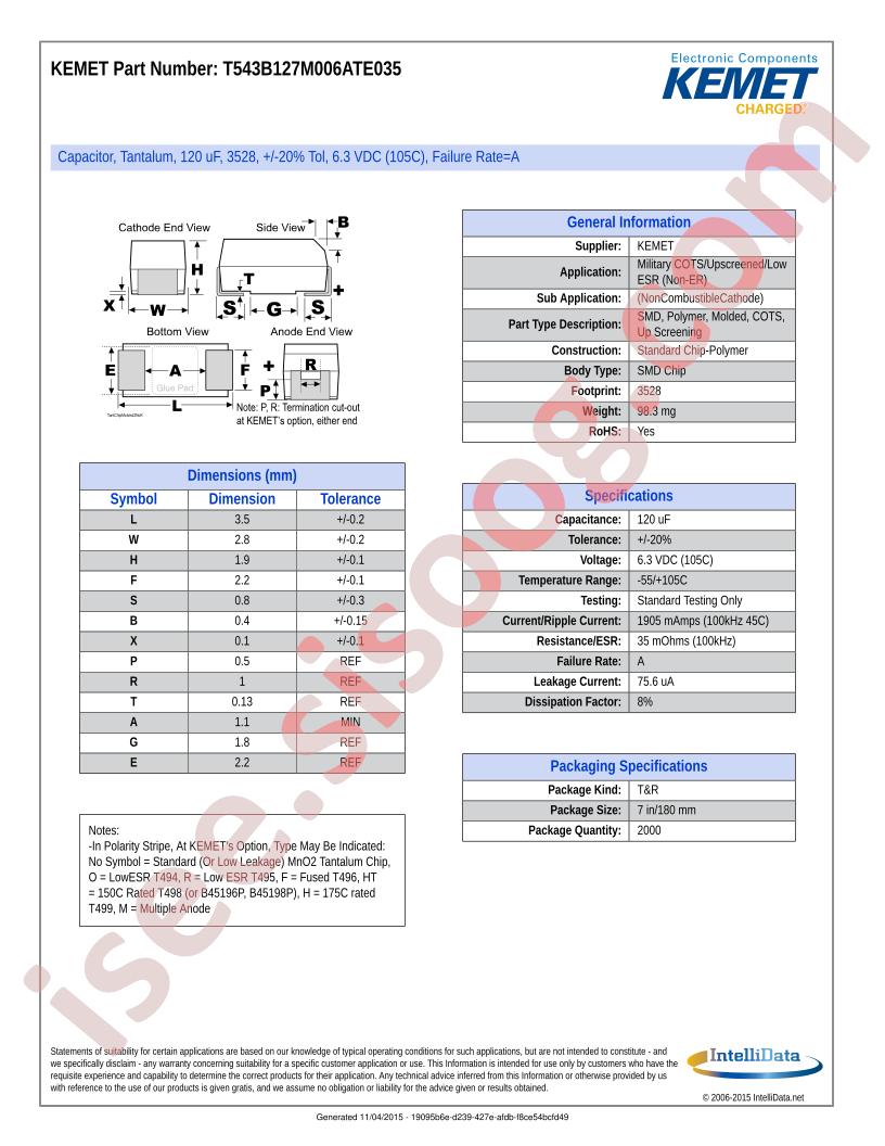 T543B127M006ATE035