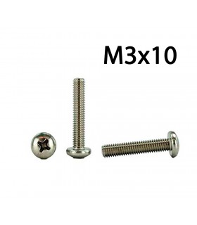 بسته 50 عددی پیچ فلزی M3x10 مناسب برای رباتیک