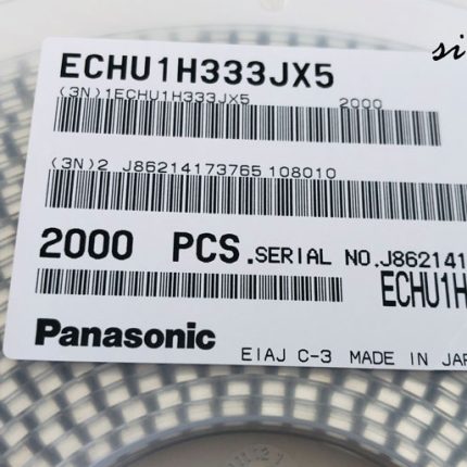 خازن 33 نانو فاراد 50 ولت Panasonic سایز 1210 نوع pps با دمای کاری 125 درجه