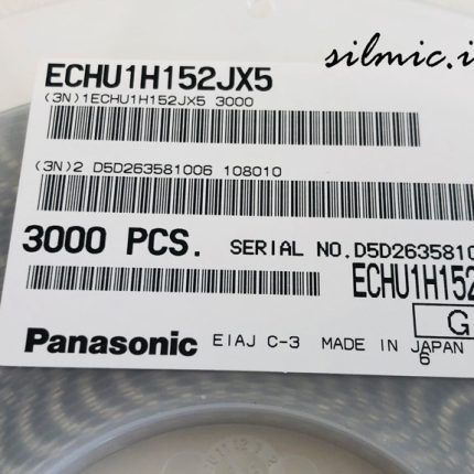 خازن 1.5 نانو فاراد 50 ولت Panasonic سایز 0805 نوع pps با دمای کاری 125 درجه