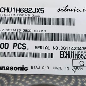 خازن 6.8 نانو فاراد 50 ولت Panasonic سایز 1206 نوع pps با دمای کاری 125 درجه