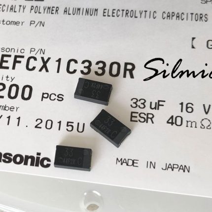 خازن پلیمر جامد 33 میکرو فاراد 16 ولت Panasonic سری CX از نوع SP-CAP