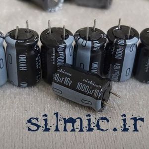 خازن 1000 میکرو فاراد 16 ولت nichicon سری hv از نوع های فرکانسی و low esr