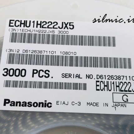 خازن 2.2 نانو فاراد 50 ولت Panasonic سایز 0805 نوع pps با دمای کاری 125 درجه