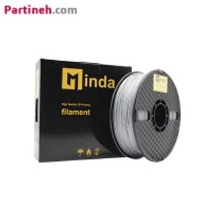 فیلامنت PLA PRO خاکستری قطر 1.75 میلیمتر یک کیلوگرمی میندا Minda