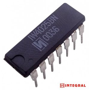 تراشه NOR 3-INPUT – CD4025BN پکیج DIP