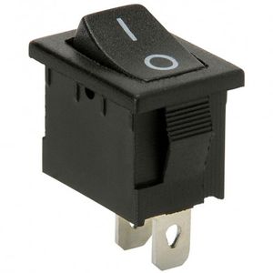 راکر 2 پایه مشکی معمولی KCD1-101D – 19x12x12mm