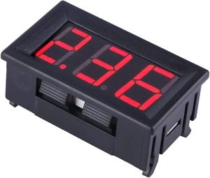 آمپرمتر پنلی قرمز DC  10A