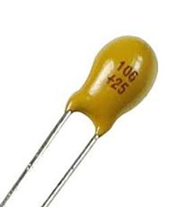 خازن تانتال 10uF 25V