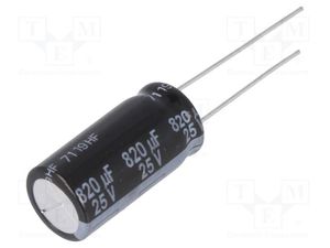 خازن الکترولیتی 820uF 25V