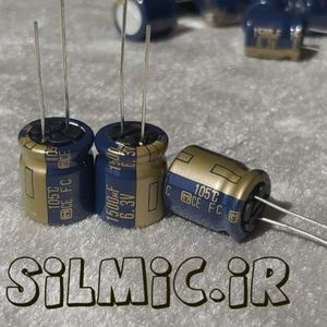 خازن های فای 1500 میکرو فاراد 6.3 ولت سری FC پاناسونیک سری آدیو low impedance