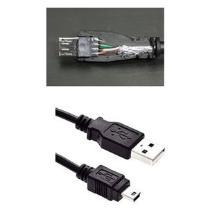 کابل تبدیل USB به miniUSB شصت سانتی متری