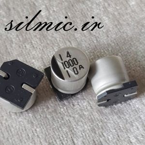 smd خازن 1000 میکرو فاراد 10 ولت sanyo suncon ژاپن ce-ax با امپدانس پایین