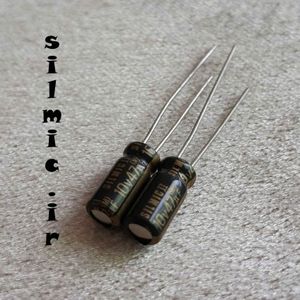 خازن سیلمیک 47 میکرو فاراد 10 ولت ELNA های گرید صوتی RFS ( SILMICII )